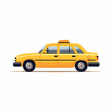 Fototapeta Sawanna - Taxi in cartoon, doodle style. Isolated 2d vector illustration in logo, icon, sketch style, Eps 10. AI Generative