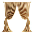 GOLDEN_CURTAINS_isolated_on_transparent_background, PNG Cutout