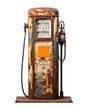 RUSTY_GAS_PUMP isolated on white and transparent background
