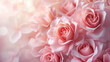 Roses soft color background, floral backdrop, card texture wedding concept