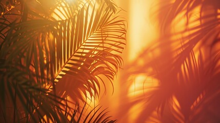 Tropical background with copy space. Generative AI