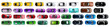 © GoGameGod - Big Set Colorful Cars Top View on transperent background