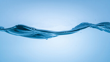 Wall Mural - Water Surface Waving Close-up Seamless. Blue Water Flowing