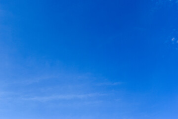 Wall Mural - beautiful blue sky and white fluffy group of clouds in the morning, natural background