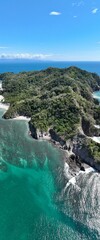 Wall Mural - Tropical Tranquility: Capturing the Serene Beauty of Isla Tortuga's Crystal-Clear Waters and Pristine Beaches in Stunning Costa Rica