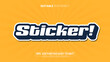 © Global Studio - Retro sticker editable text effect
