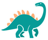 Fototapeta  - Dinozaur ilustracja