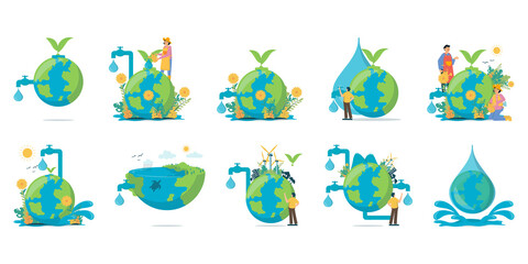 Poster - World Water Day Illustration