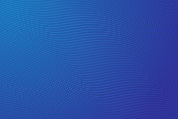 Poster - modern abstract blue wavy lines background vector