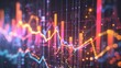© Olga - a close up of a bar chart on a wall with a blurry image of a bar chart in the background.