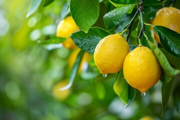 Sticker - Lemons on a branch with leaves