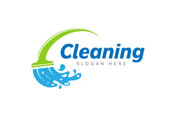 Wall Mural - Cleaning service logo design template vector. Suitable logo for cleaning service and window cleaner company