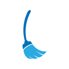 Wall Mural - Broom vector icon illustration. Broom cleaning logo