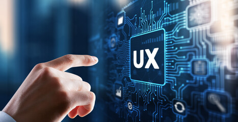 Wall Mural - Mobile app user experience UX or app UX