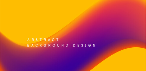 Abstract vector backdrop with fluid, geometric elements. Harmonious blend of form and color, evoking dynamic and captivating visual landscape for wallpaper, banner, background, landing page