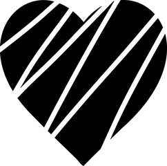 Wall Mural - Hand drawn hearts. Design elements for Valentine's day.