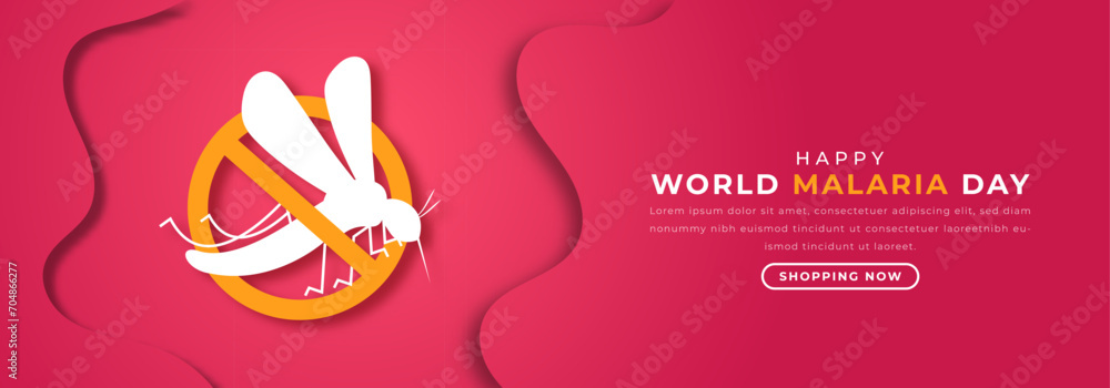 World Malaria Day Paper cut style Vector Design Illustration for ...