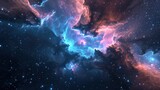 Fototapeta Sypialnia - Space nebulas ultrarealistic background