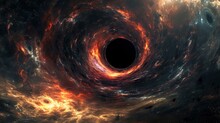 Supermassive Black Hole Concept Background