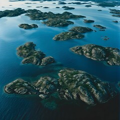 Wall Mural - Aerial image of a genuine archipelago