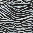 Zebra seamless repeated pattern background with silver foil texture. Vector illustration.