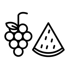 Sticker - Fruit Line icon