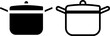 © mailvelous - stockpot icon, sign, or symbol in glyph and line style isolated on transparent background. Vector illustration