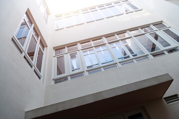 Wall Mural - Many windows in the modern building