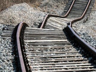 Canvas Print - rails railway pijana pruga