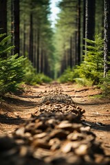 Wall Mural - path in the woods