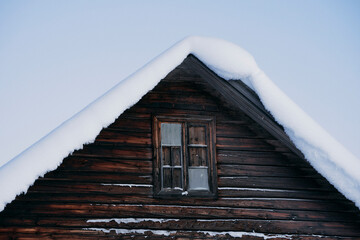 Wall Mural - Winter time in the cultural landscape of Toten, Norway, in January. Image shot in the area between Kolbu Church and Gardlausstua.