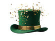 © Rehman - Typical green saint patrick39s hat with confetti expulsion png / transparent