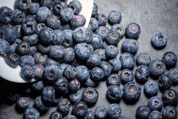 Wall Mural - blueberries on a table