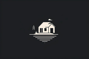 Poster - Modern and stylish house logo.