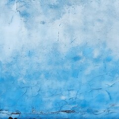 Wall Mural - Blue paint concrete stone texture for background in summer wallpaper. Cement and sand wall vintage - Generative AI