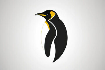 Poster - Modern and stylish penguin logo.