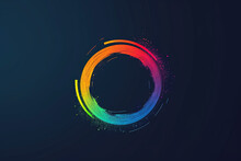 Modern And Stylish Rainbow Logo.
