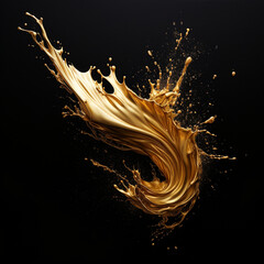 Wall Mural - splash of gold