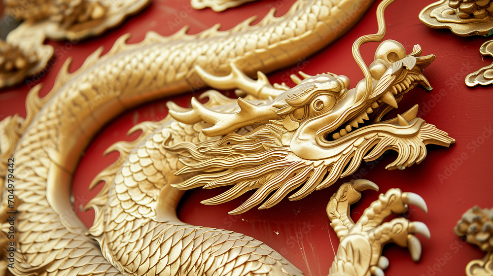 china-lunar-calendar-animal-happy-chinese-new-year-2024-gold-dragon