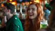 © tiagozr - Joyful Young People Celebrating St. Patrick's Day at a Pub