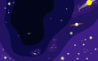 © badrus - Vector space background . Cute flat style template with Stars in Outer space