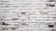 White Brick Wall Background AI Generated