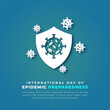 © Imnot99 - International Day of Epidemic Preparedness Paper cut style Vector Design Illustration for Background, Poster, Banner, Advertising, Greeting Card