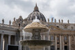 Brunnen auf dem St. Petersplatz, Rom, Vatikan