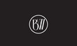 BW, WB, W, B Abstract Letters Logo Monogram	