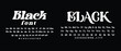 © Natalia - Set of  bold modern fonts. Upper and lower case, set of ligatures. Ideal font for headlines and logos
