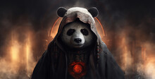 Profile Picture Evil Eyes Panda, Scary Halloween Vampire