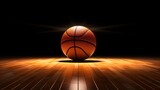 Fototapeta Sport - Basketball on a court Generative AI