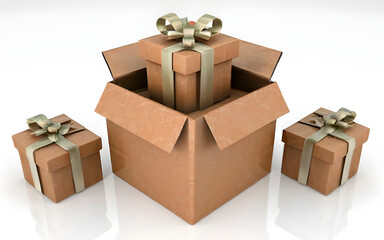 gift box with ribbon