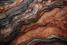 Photo Of The Textures Of A Piece Of Tree Bark. Generative AI